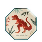 Meri Meri Dinosaur Kingdom Plates, 8 pcscs
