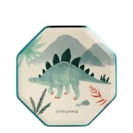 Meri Meri Dinosaur Kingdom Plates, 8 pcscs