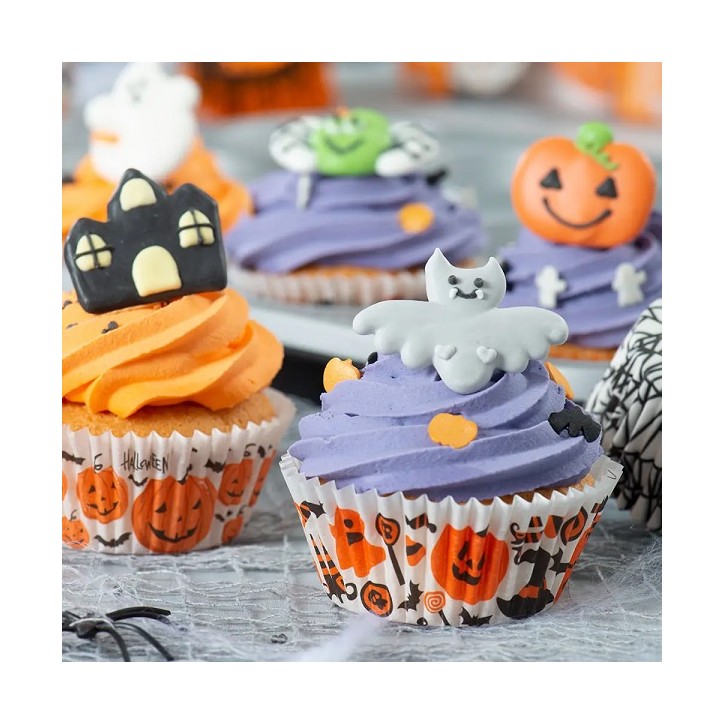 Halloween Kuchendekoration Fledermaus-Kürbis-Geister-Geisterhaus