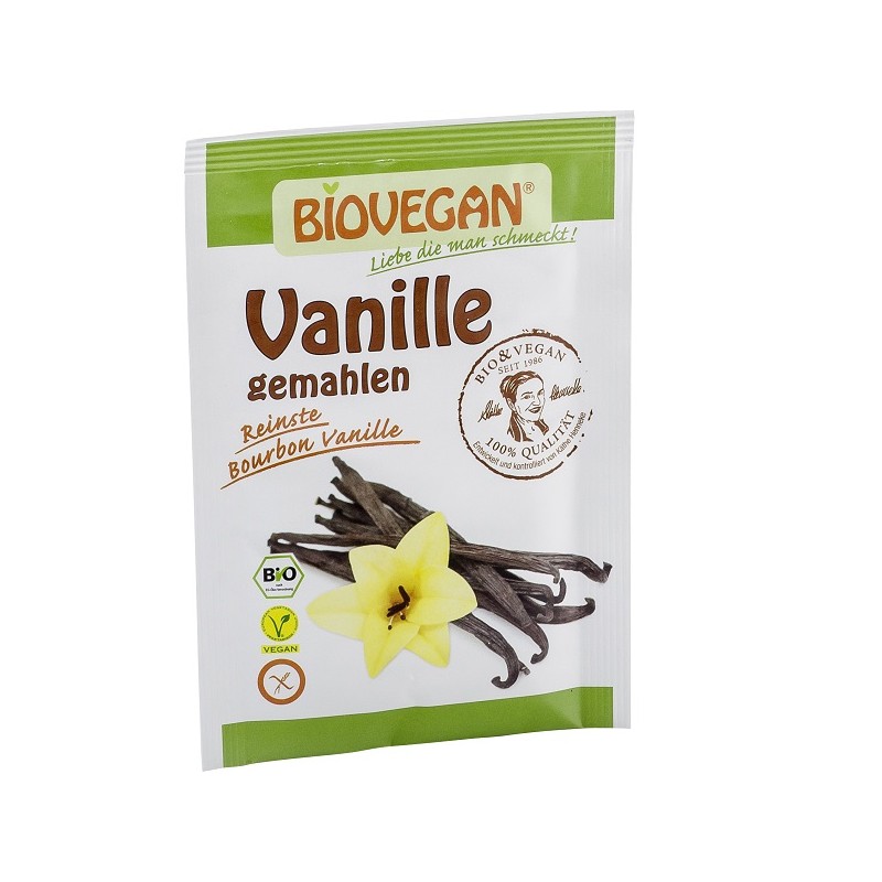 BIOVEGAN Organic Bourbon Vanilla Powder 5g - GLUTEN FREE