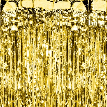 Party Curtain Gold 90x250cm