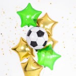 PartyDeco Soccer Party Foil Balloon, 40cm