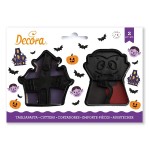 Decora Ghost House and Vampire Cookie Cutters, 2 pcs