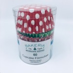 Bakeria Cupcake Liners Polka Dots ass, 60 pcs