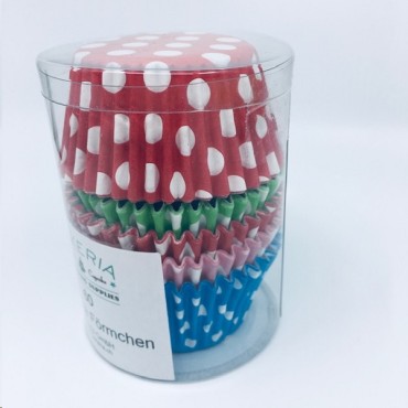 Polka Dot Muffin Cases, 60 Stück