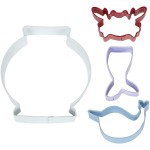 Wilton Mermaid Cookie Cutter & Decoration Kit, 12 pcs