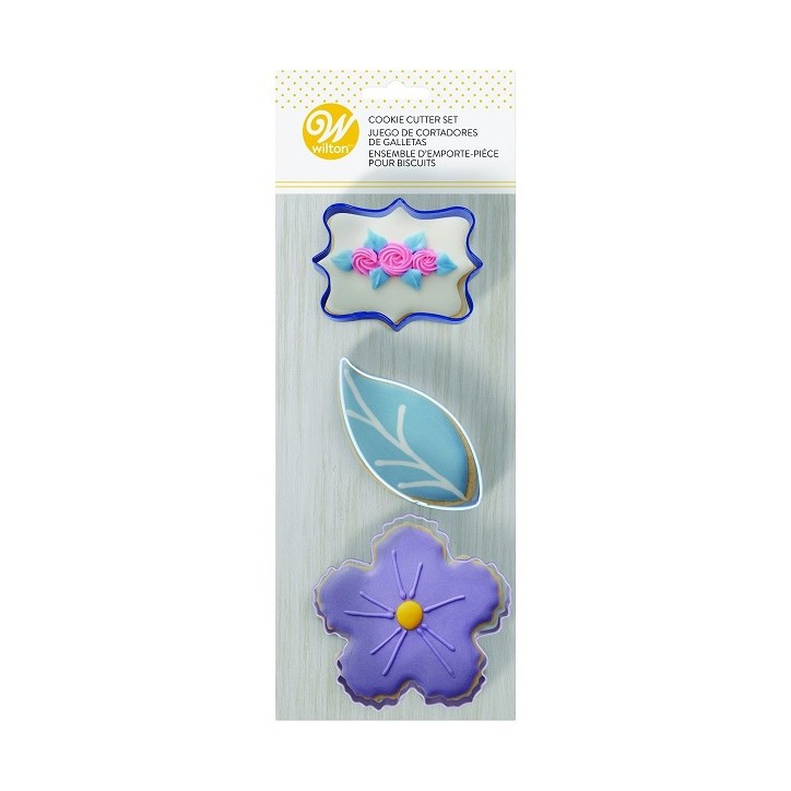 Wilton Blume & Blatt Ausstecher Set, 3 Stück