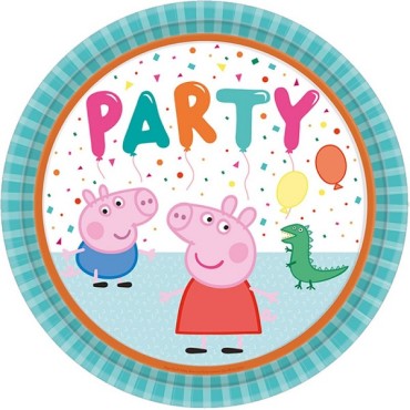 Party Teller Peppa Pig, 8 Stück