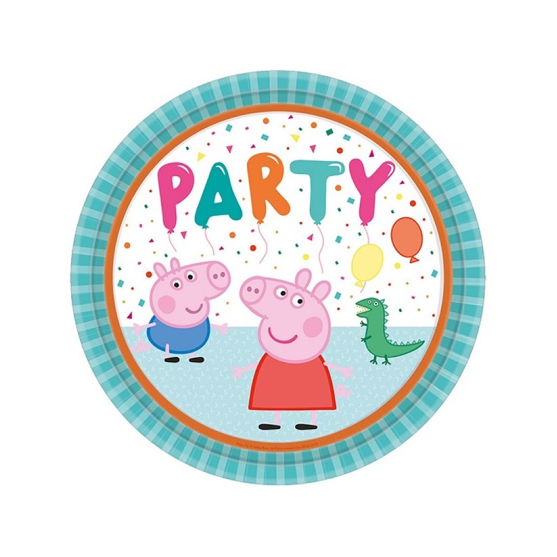 Amscan Peppa Pig Plates, 8 pcs