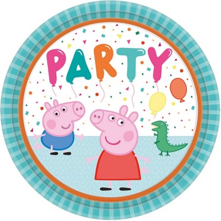 Party Plates Peppa Pig, 8 pcs