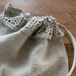 Leinen Brotbeutel 30x40cm LACE NATURE