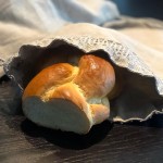 Linen Bread Bag 30x40cm LACE NATURE