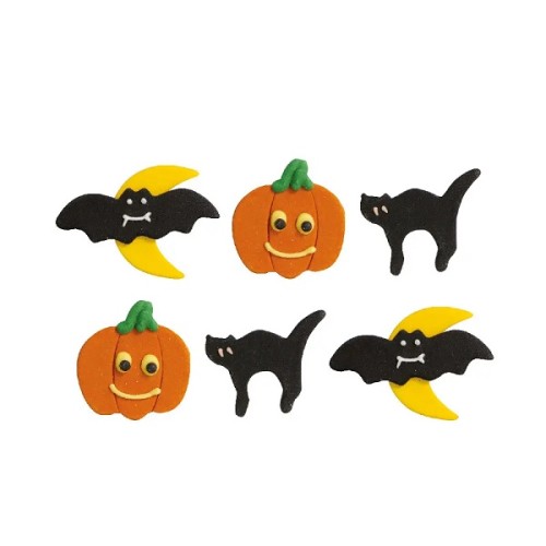Decora Halloween Zuckerdekor, 6 Stück