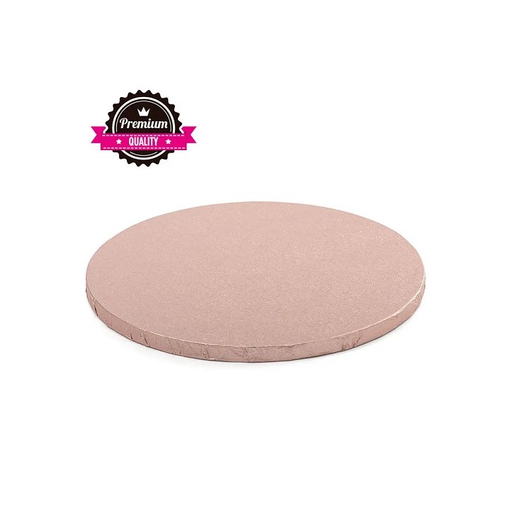 Round Rose Gold Cake Board 25cm, 12mm Thick Round Rose Gold Cake Board 25cm, 12mm Thick