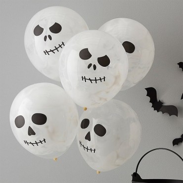 Skull Face Balloon with paint