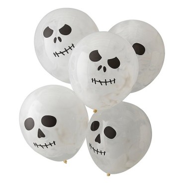 Skull Face Balloon with paint