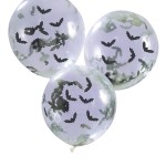 Halloween Bat Confetti Balloons, 5 pcs