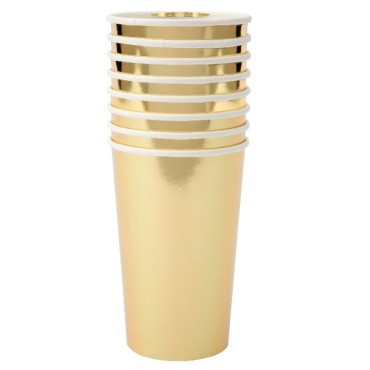 Golden Paper Cups Large