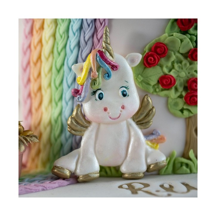 Karen Davies Unicorn Sugarcraft Silicone Mould 21x12cm