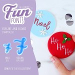 PME Fun Fonts Cupcakes & Cookies Stempelset - Collection 1