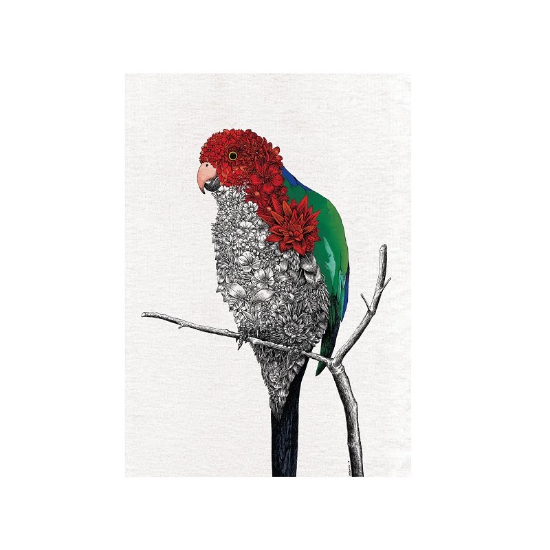 Maxwell & Williams Tea Towel Australian King-Parrot by Nathan Ferlazzo