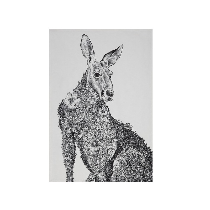 Maxwell & Williams Tea Towel Kangaroo by Nathan Ferlazzo