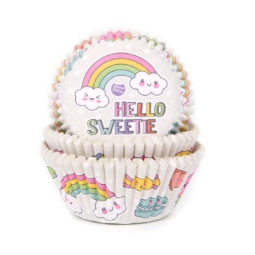 Cupcake Forms Rainbow 50 pcs, House of Marie