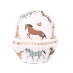 House of Marie Horses Cupcake Cases, 50pcs