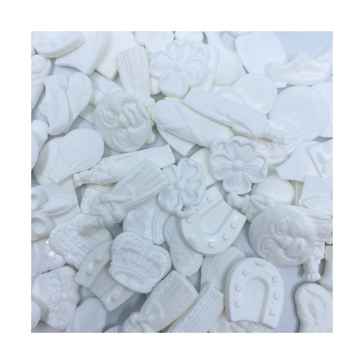 Plastik Dreikönigsfigur Vintage – 1 Stück