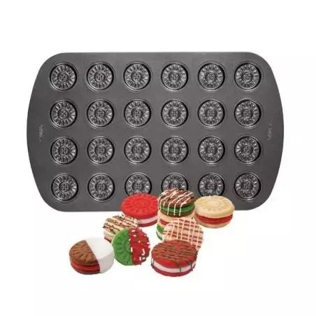 Wilton Sandwich Cookie Pan – Baking Pan for 24 Cookies