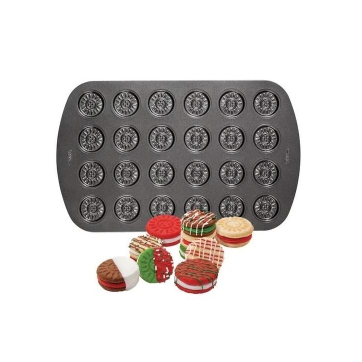 Wilton Sandwich Cookie Pan – Baking Pan for 24 Cookies