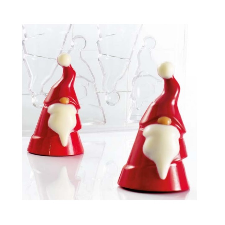 Martellato Christmas Gnome 3D Polycarbonate Chocolate Mould