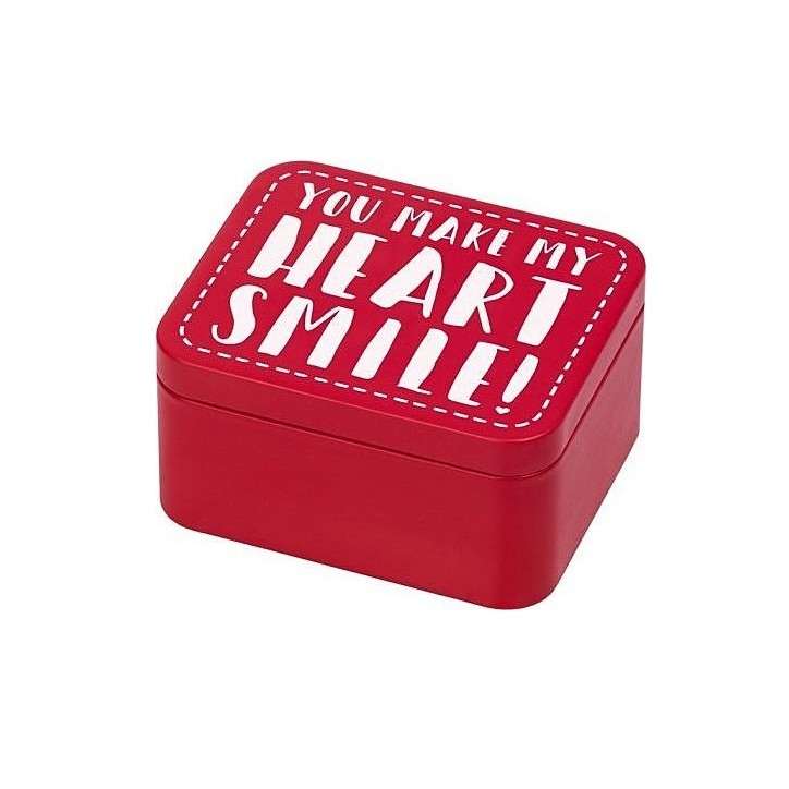 Birkmann YOU MAKE MY HEART SMILE! Cookie Tin 12x10x6cm