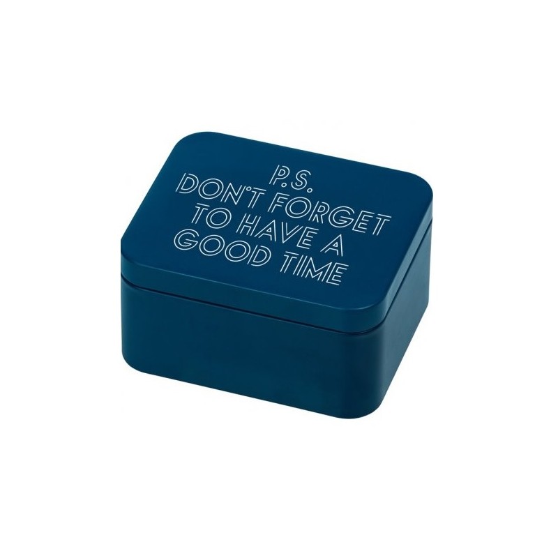 Birkmann Tin Box P.S. DON'T FORGET TO HAVE A GOOD TIME - 10x12x6cm