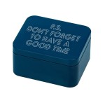 Birkmann Tin Box P.S. DON'T FORGET TO HAVE A GOOD TIME - 10x12x6cm