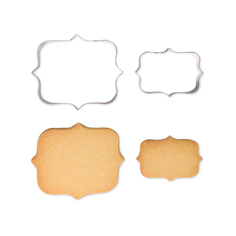 PME Cookie and Cake Plaque Style 1 Cookie Cutter Set, 2 pcs