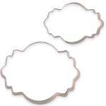 PME Cookie and Cake Plaque Style 4 Cookie Cutter Set, 2 pcs