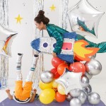 PartyDeco Pull-String Pinata - Rocket