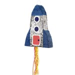 PartyDeco Pull-String Pinata - Rocket