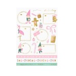 PartyDeco Christmas stickers Gnomes, 10 Sheets