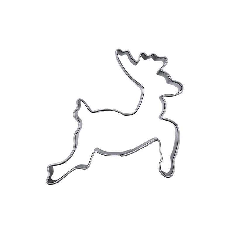 Städter Jumping Reindeer Cookie Cutter, 6cm