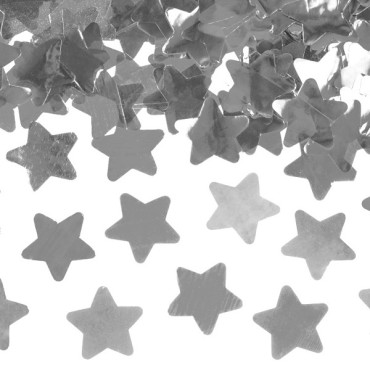 Silver Star Confetti Popper, 40cm