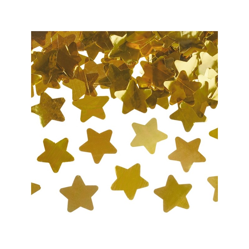 PartyDeco Gold Stars Confetti Cannon, 40cm