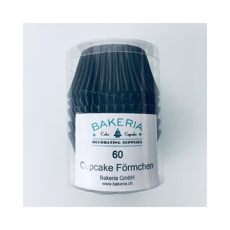 Bakeria Cupcake Liners Vogue Black, 60 pcs