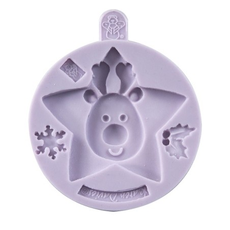 Karen Davies Reindeer Sugarcraft Mould 9cm