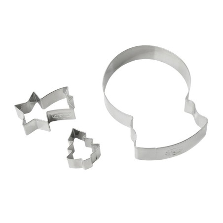 Dr. Oetker Snow Globe Cookie Cutter Set, 3 Pieces