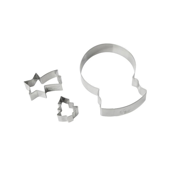 Dr. Oetker Snow Globe Cookie Cutter Set, 3 Pieces Dr. Oetker Snow Globe Cookie Cutter Set, 3 Pieces