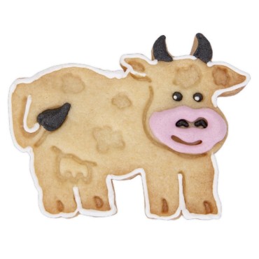 Cookie Cutter Embossed 3D Cow