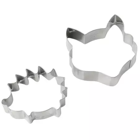 Dr. Oetker Hedgehog & Fox Cookie Cutter Set, 2 Pieces
