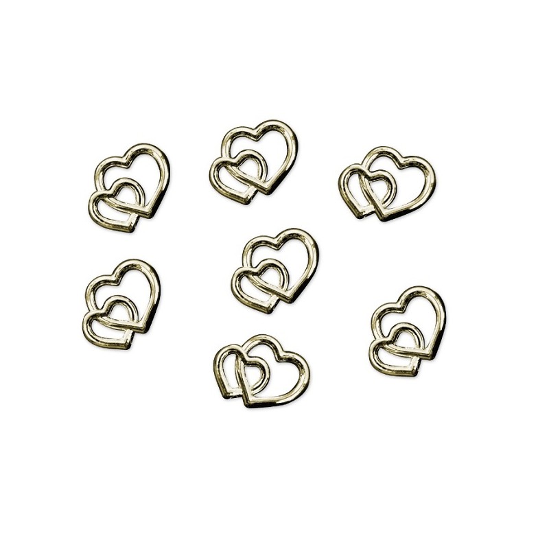 PartyDeco Embellishment Hearts Table Confetti, 10mm